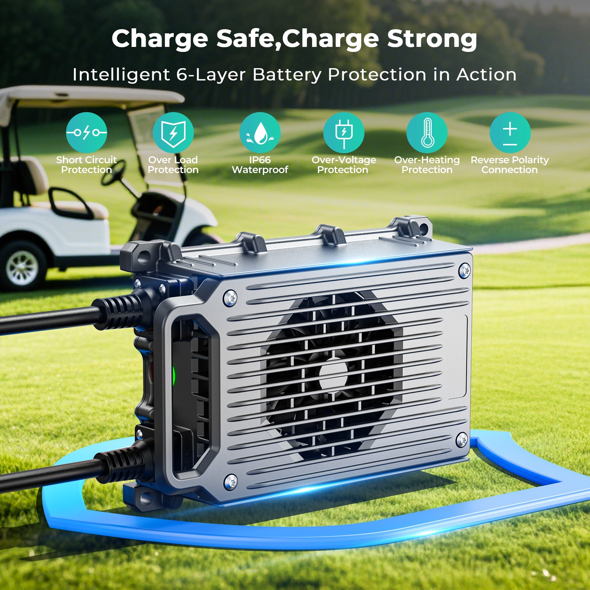 BATTLite 48v 15A LiFepo4 Golf Cart Battery Charger