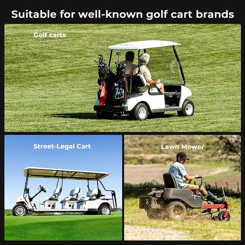 BATTLite 51.2V 100Ah Lithium Golf Cart Battery BAT5000, 5.12kwh Energy, ＞4,000 Cycle Life